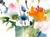 Nr. 20  Pfingstrosen und Iris in Vase  33x49  Papier / Aquarell - Sorry, bin bereits vergeben ! 