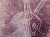 Nr. 225 Cello I  14x20 - 24x30  Monotypie / Papier / Druckerfarbe 2003